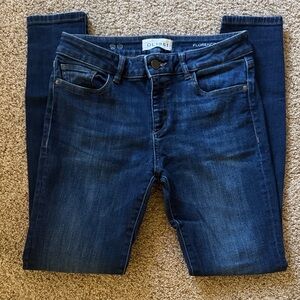 DL1961 Florence High-Rise Instasculpt Skinny Jeans - Dark Indigo Blue